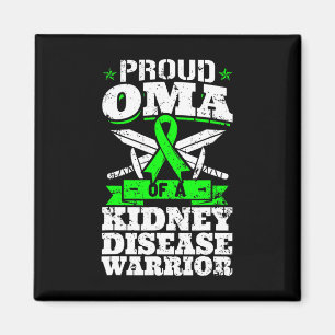 Oma einer Nierenerkrankung Warrior Awareness Oma Magnet