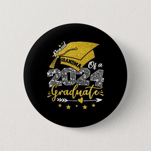 Oma eines Abschlusses 2024 für Abschluss 2 Button (Vorderseite)