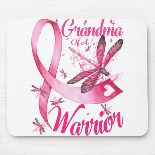 Oma eines Brustkrebses eines kriegerischen Drachen Mousepad (Vorne)