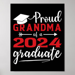 Oma eines Cl of 2024 Graduate Funny Abschluss Poster