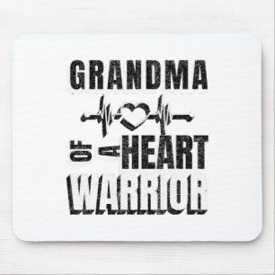Oma eines Herzkriegers am roten Tag tragen Mousepad