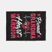 Oma eines Herzkriegers - KD-Bewusstsein Fleecedecke (Vorderseite (Horizontal))