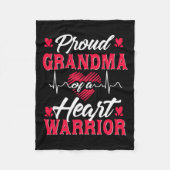 Oma eines Herzkriegers - KD-Bewusstsein Fleecedecke (Vorderseite)