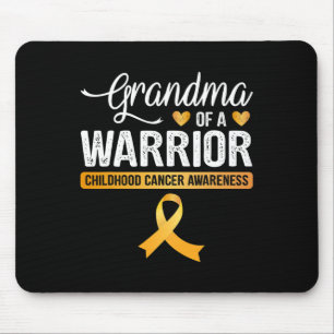 Oma eines Kriegers Kindheitskrebs-Schleife Mousepad