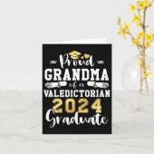 Oma eines Valedictorianischen Cl 2024-Abschlusses Karte (Gelbe Blume)