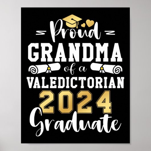 Oma eines Valedictorianischen Cl 2024-Abschlusses Poster (Vorne)