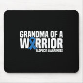 Oma eines Warrior Blue Ribbon Alopecia Auszeichnun Mousepad (Vorne)