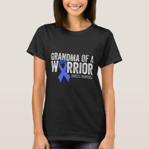 Oma eines Warriors T1D Diabetiker Blue Ribbon Supp T-Shirt