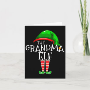 Oma Elf Group Matching Familie Weihnachten Karte