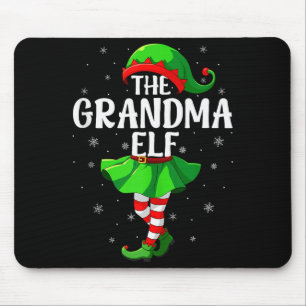 Oma-Elf-Weihnachten-Mädchen-Frauen-Elf-Squad-Weihn Mousepad