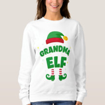 Oma-Elfe-Festtags-Familien-Pyjama-Oberteil