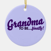 Oma endlich keramik ornament (Vorne)