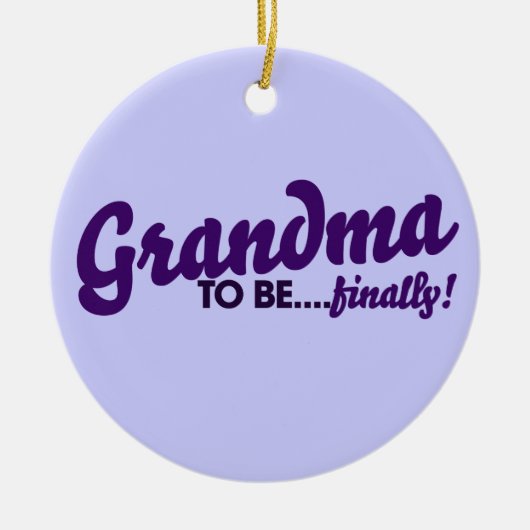 Oma endlich keramik ornament (Vorne)