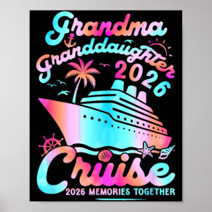 Oma Enkelin Kreuzfahrt 2026 Erinnerungen Mütter Poster