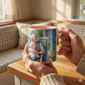 Oma Enkelin Veranda Umarmung Tasse