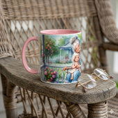 Oma Enkelin Veranda Umarmung Tasse