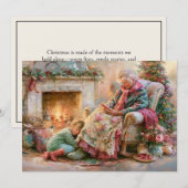 Oma Enkelkind Kamin Weihnachten  (Vorne/Hinten)