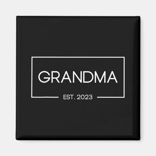 Oma Est 2023 Neue Großmutter Erstes Mal Magnet (Vorne)