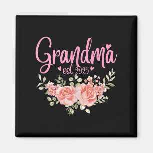 Oma Est.2025 Blume Lover Nana Teammatte Magnet
