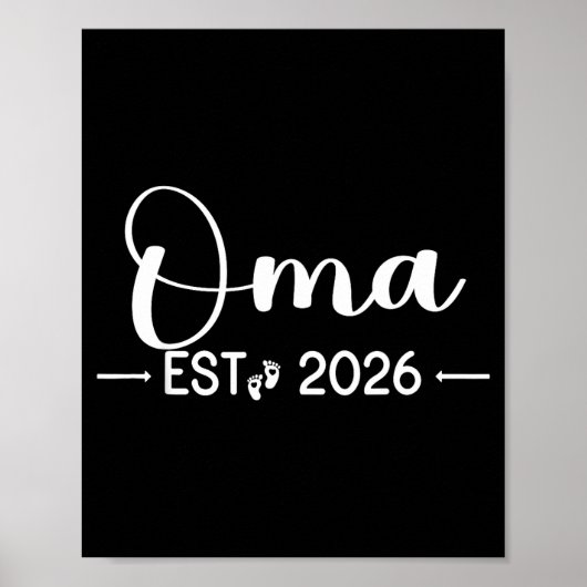 Oma Est 2026 New Matching Mother To Be 2026  Poster (Vorne)
