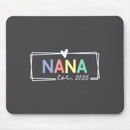 Oma Est 2026 Zur Großmutter Befördert 2026 Für Oma Mousepad (Vorne)
