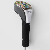 Oma-EST-Datum Elegantes Skript Geschenk nach Maß Golf Headcover (angewinkelt)
