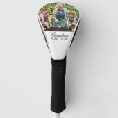 Oma-EST-Datum Elegantes Skript Geschenk nach Maß Golf Headcover (Vorderseite)