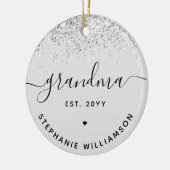 Oma Est Glitzer Confetti Custom Oma Geschenke Keramik Ornament (Links)