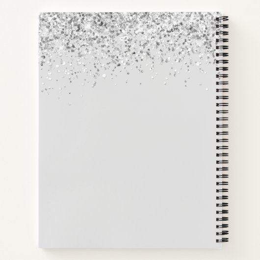 Oma Est Glitzer Confetti Custom Oma Geschenke Notizblock (Rückseite)