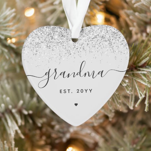 Oma Est Glitzer Confetti Custom Oma Geschenke Ornament (Baum)