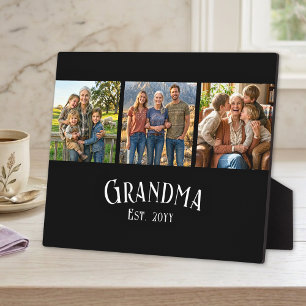 Oma Est. Gründungsjahr Benutzerdefinierter Name 3 Fotoplatte
