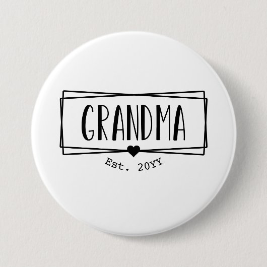Oma Est Oma Neue Großmutter Gigi Geschenk Button (Vorderseite)