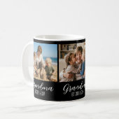 Oma Established 3 Foto Großelterntag Kaffeetasse (Vorderseite Links)