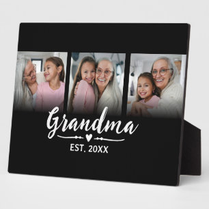 Oma Established Black Schrift 3 Foto Fotoplatte