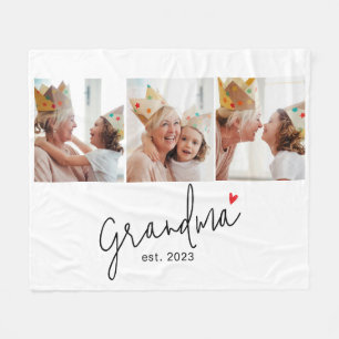 Oma Established Elegant Script 3 Foto Fleecedecke
