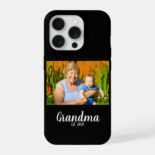 Oma Established Foto-Geschenk iPhone Hülle (Rückseite)
