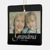 Oma Established Foto-Geschenk Keramikornament (Links)