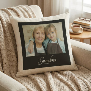 Oma Established Foto-Geschenk Kissen