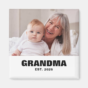 Oma Established Foto-Geschenk Magnet