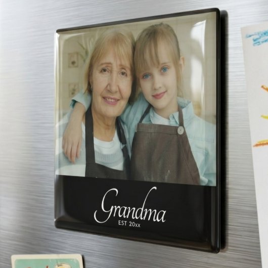 Oma Established Foto-Geschenk Magnet