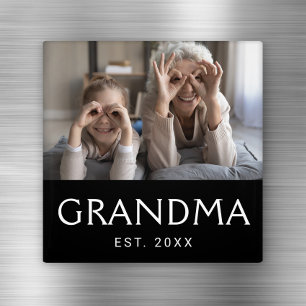 Oma Established Foto-Geschenk Magnet