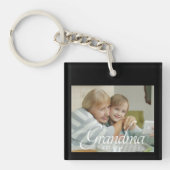 Oma Established Foto-Geschenk Schlüsselanhänger (Vorderseite)