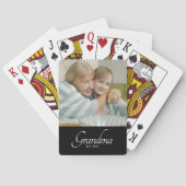 Oma Established Foto-Geschenk Spielkarten (Rückseite)