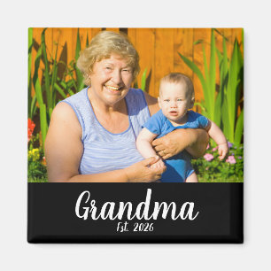Oma Established Foto-Geschenkmagnet Magnet