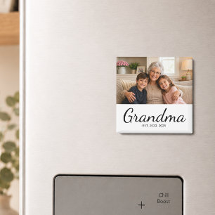 Oma Established Foto-Geschenkmagnet Magnet