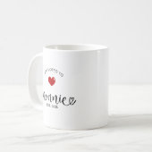 Oma Established Neue Oma-Geschenk Kaffeetasse (Vorderseite Links)