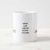 Oma Established Neues Oma-Geschenk Jumbo-Tasse (Vorderseite)