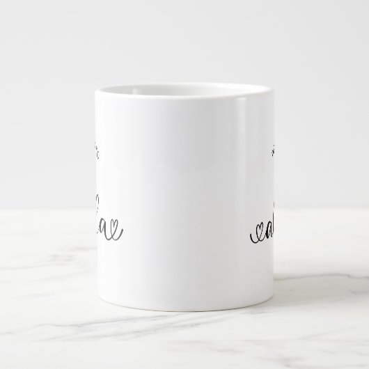 Oma Established Neues Oma-Geschenk Jumbo-Tasse (Vorderseite)
