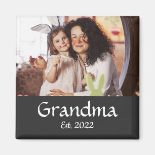 Oma Established Photo-Geschenk Magnet