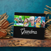 Oma Established Schrift Black 3 Foto Fotoplatte (Seite)